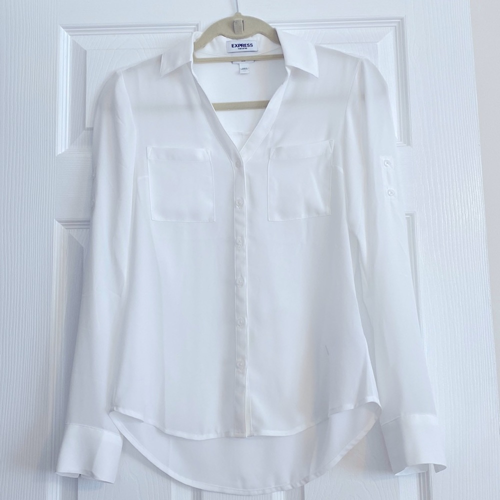 Express Portofino Shirt White XXS Slim